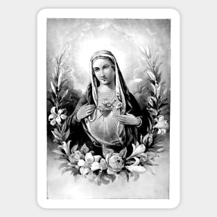 Our Lady of the Sacred Heart Sticker